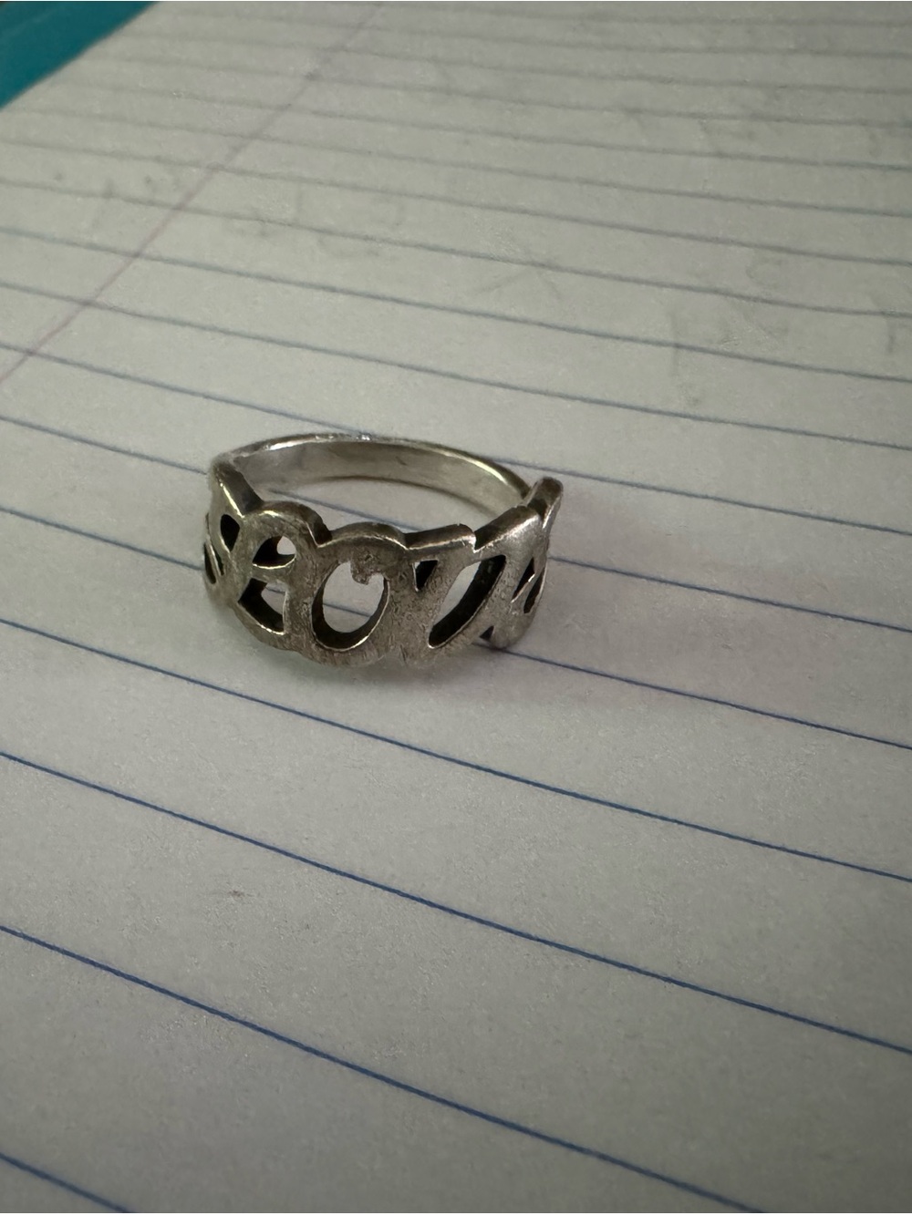 James Avery Sterling Silver 'Love' Openwork Ring